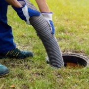 sewer leak in your yard